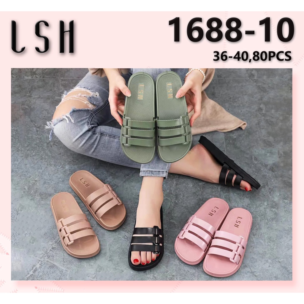 PROMO NGABISIN STOCK!!!! NEW Sandal Jelly Selop DELPHINE LSH V202 Import