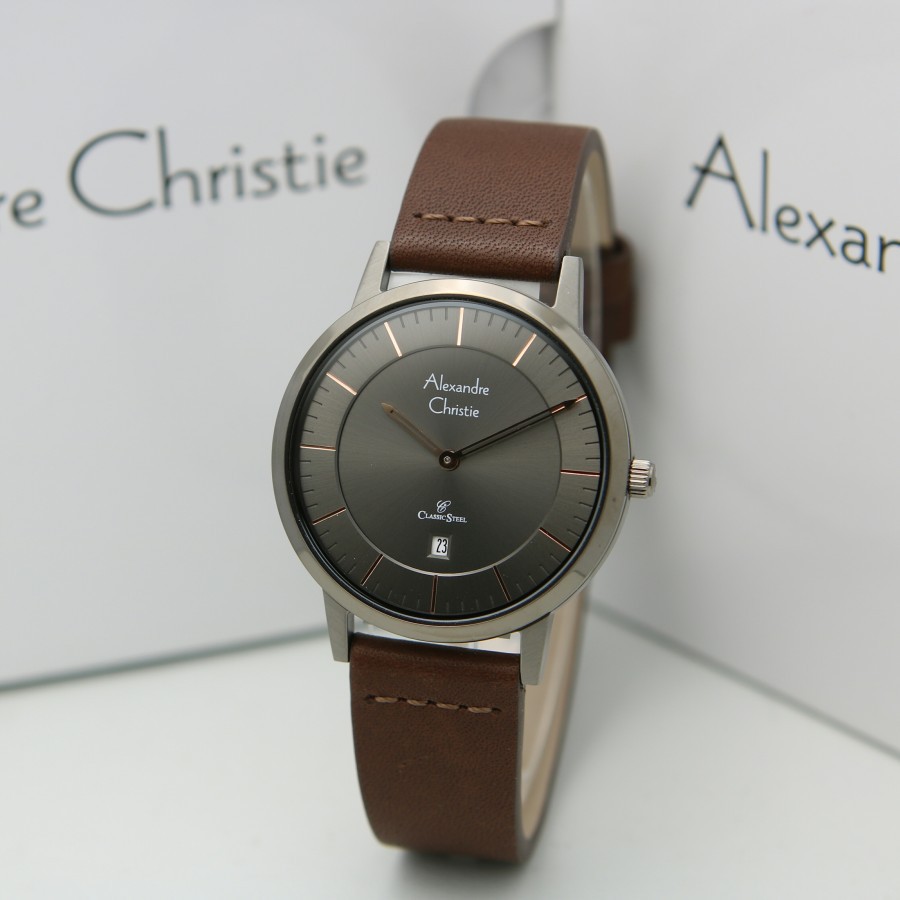 JAM TANGAN WANITA ALEXANDRE CHRISTIE AC 8639 LEATHER ORIGINAL GARANSI RESMI 1 TAHUN