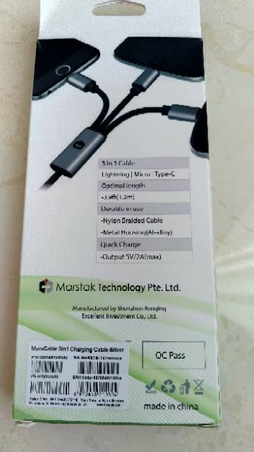 MarsCable 3in1 Charging Cable Mars Cable 3 in 1 by Marstak