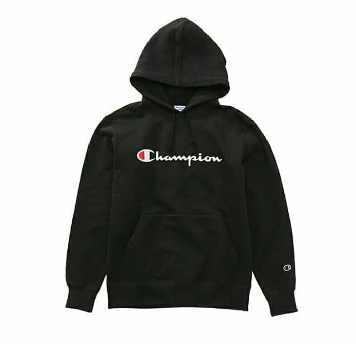 Sweater Hoodie Champion | Champion Hodie Original | Campion Original Hitam