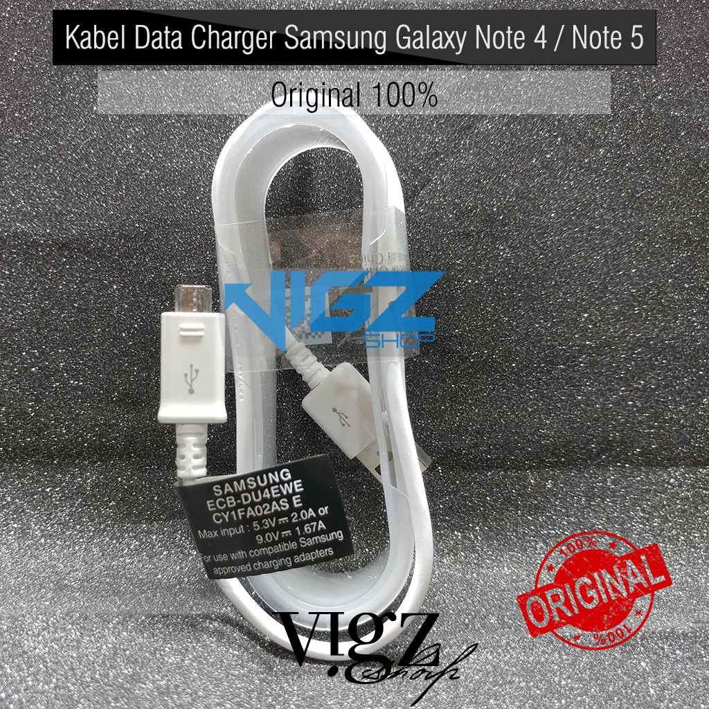 Kabel Data Charger Samsung Galaxy Note 4 5 S6 S7 Micro USB Fast Charging Original 100%