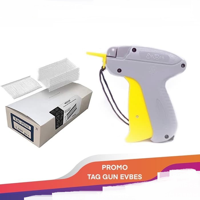 

PROMO TAG GUN EVBES ALAT TEMBAKAN LABEL + 1000Pc TAG PINS ARROW REFILL - TAG PINS 15MM