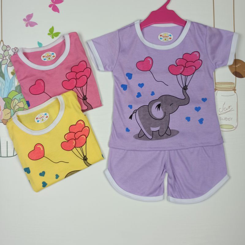 [Ss-7031a] Pakaian Anak Perempuan / Setelan Anak Chupa Chups / Baju Retro / Play Suit / Baju Bermain