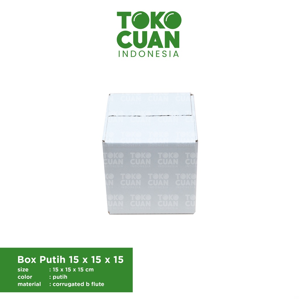 

Box Kardus Karton Packing Polos Putih Tebal Murah (15x15x15 cm)