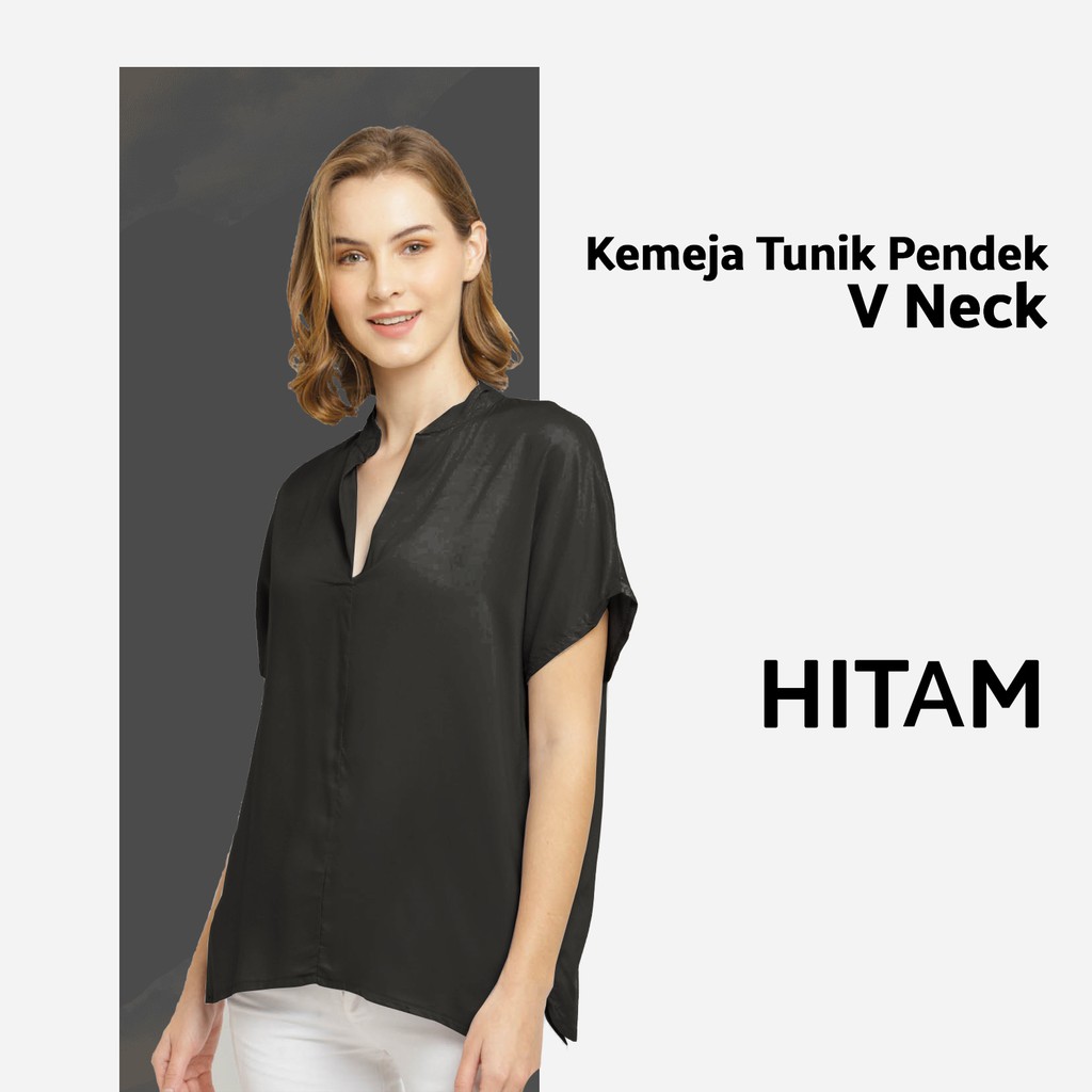 TUNIK V PENDEK FASHION WANITA-YELONIX