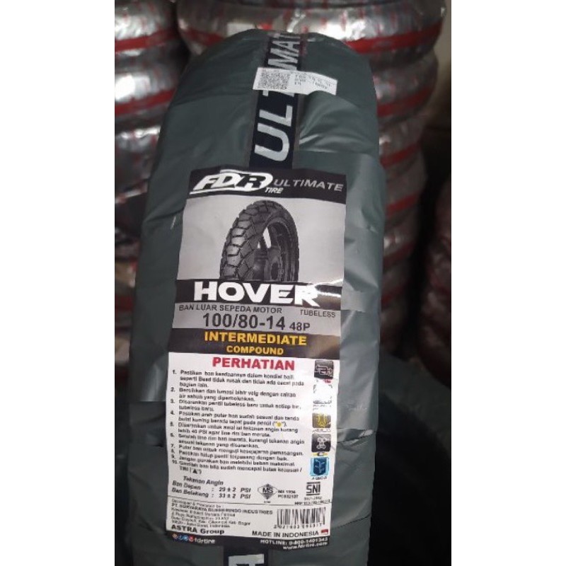Ban FDR HOVER 100/80 Ring 14 Intermediate Compound, Tubeless