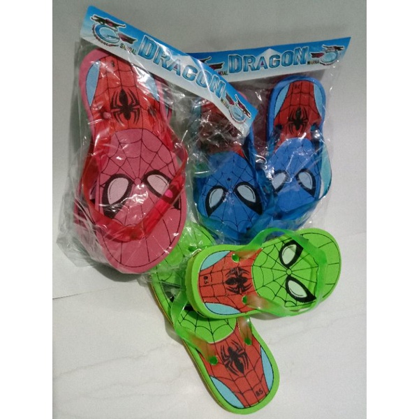 sandal jepit anak _ spidermen _ laba &quot;  ukuran 7,5 / 8 / 8,5