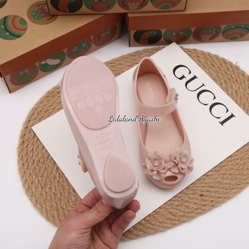 Sepatu minimelissa ultragirl garden BB/sepatu minimelissa anak/sepatu Melissa bunga/sepatu jelly anak