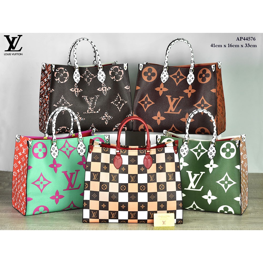 Tas LV Onthego Tote Giant Canvas Semprem AP44576