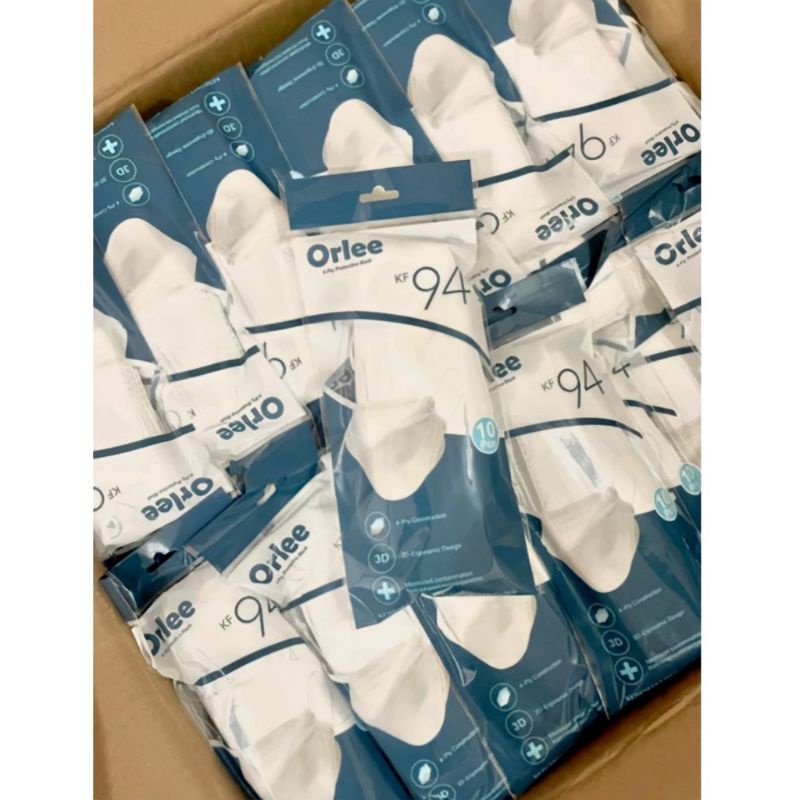 MASKER ORLEE KF94 EARLOOP 4PLY EMBOSS ISI 10 PCS