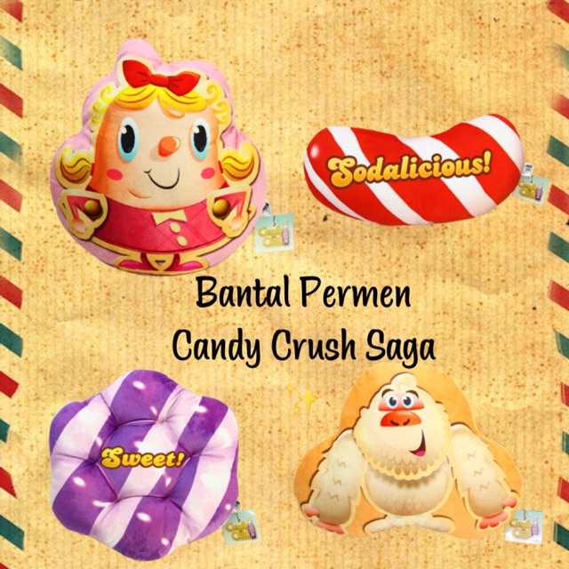 Bantal Sofa/Cushion Kartun/Karakter Candy Crush Saga