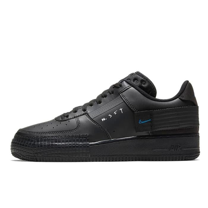nike air force 1 type all black