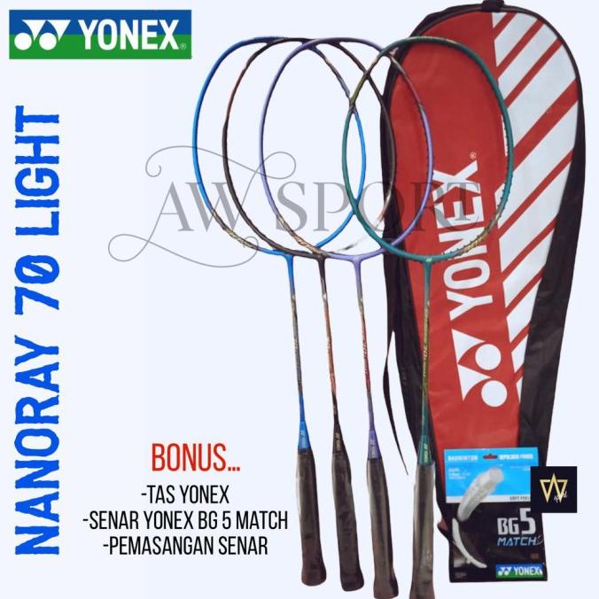 Raket Badminton Yonex Nanoray 70 Light / Raket Bulutangkis Yonex