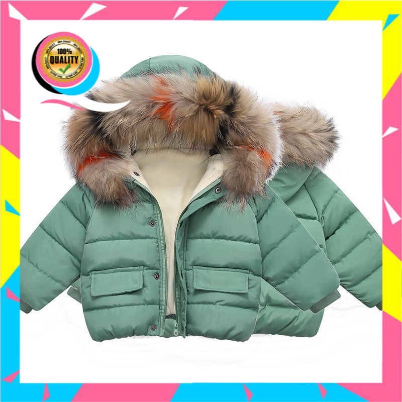 Pakaian Anak-anak Kecil Anak-anak Katun Mantel Anak Laki-laki Berlapis Kapas Mantel Korea  Anak Seg 