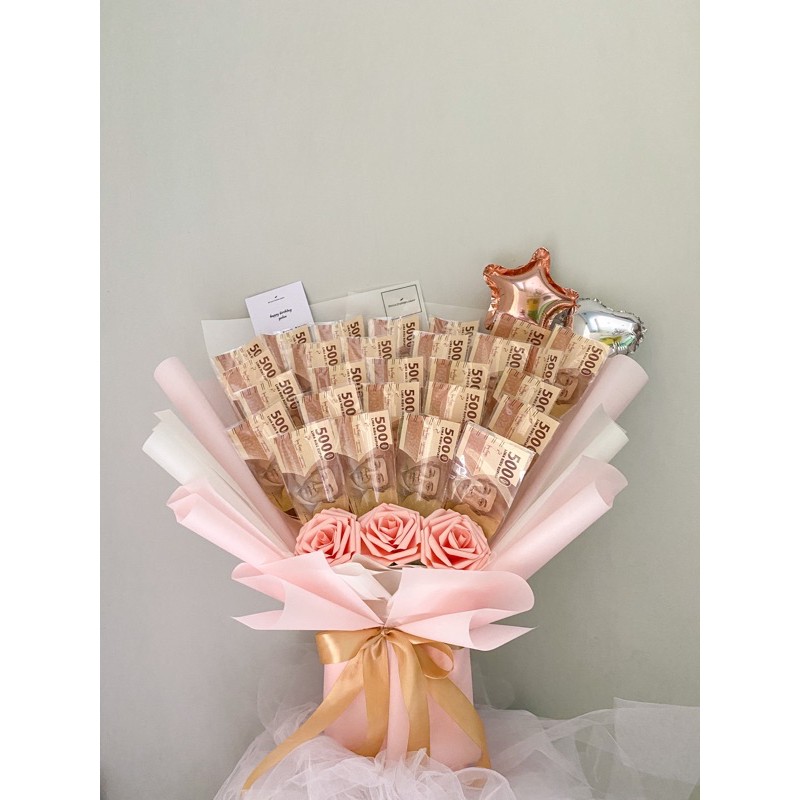 Money Bouquet / Bouquet Uang Asli [Pecahan 5K]