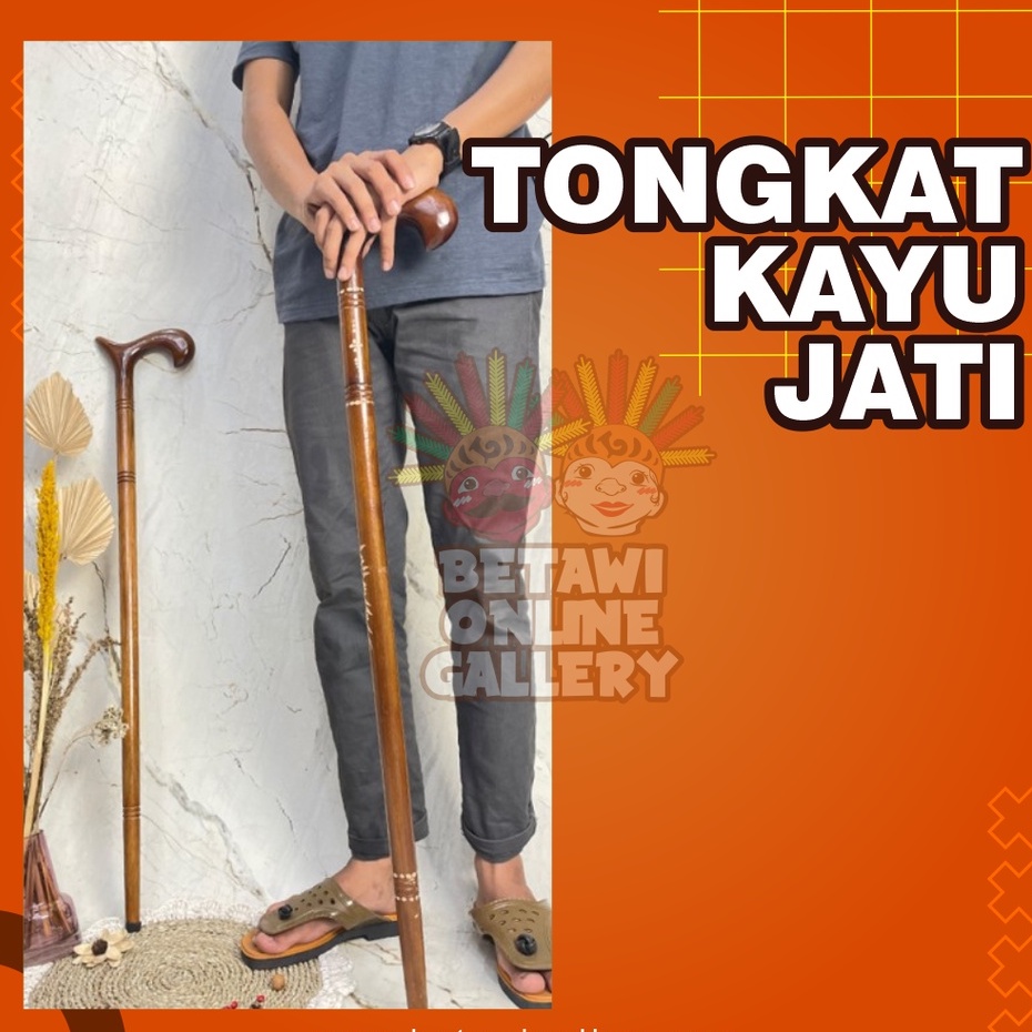 Tongkat Kayu Jati / Tongkat Kayu / Tongkat Bantu Jalan