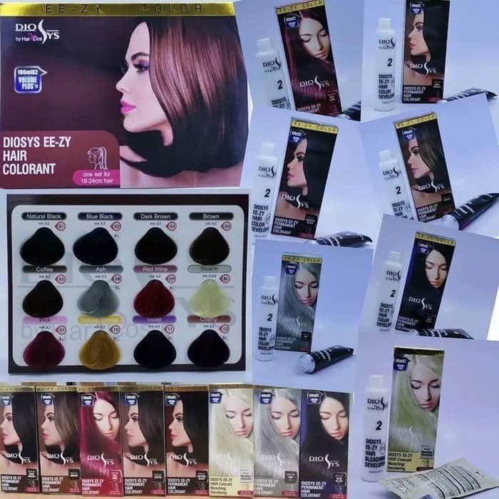 DIOSYS EE-ZY COLOR Permanent Hair Colorant / Cat Rambut Permanen