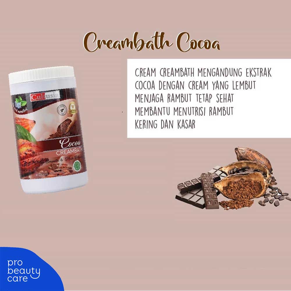 Cultusia - Creambath 1kg (1000g) Krim Masker Rambut