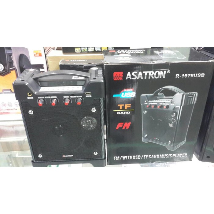 Speaker Portable Wireless Meeting Asatron R-1076 USB/MMC/Radio