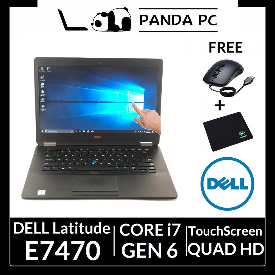 Dell Latitude E7470 QHD Touchscreen Core i7 Gen 6 - Laptop Quad HD TS