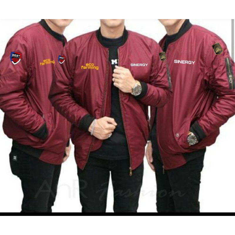 Jaket Eco Farming Merah Maroon