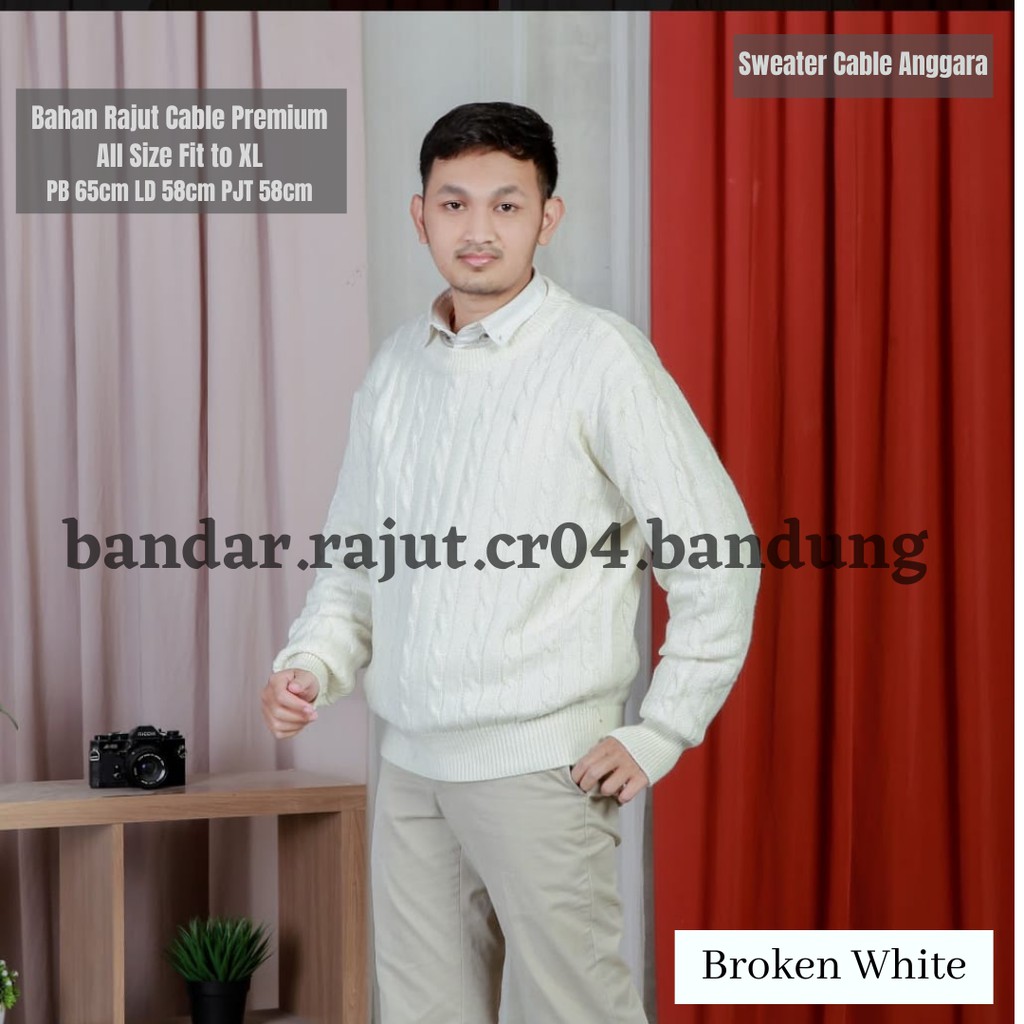 Sweater Rajut Cable Anggara 7 Gate Branded