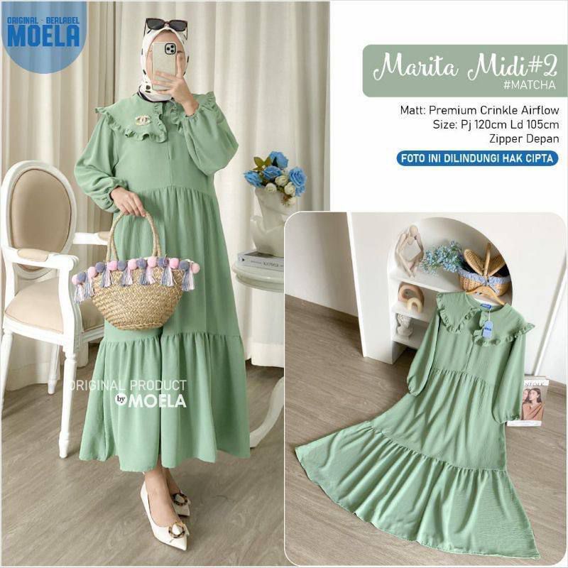 MARITA MIDI DRESS KRINGKEL AIRFLOW PREMIUM QUALITY