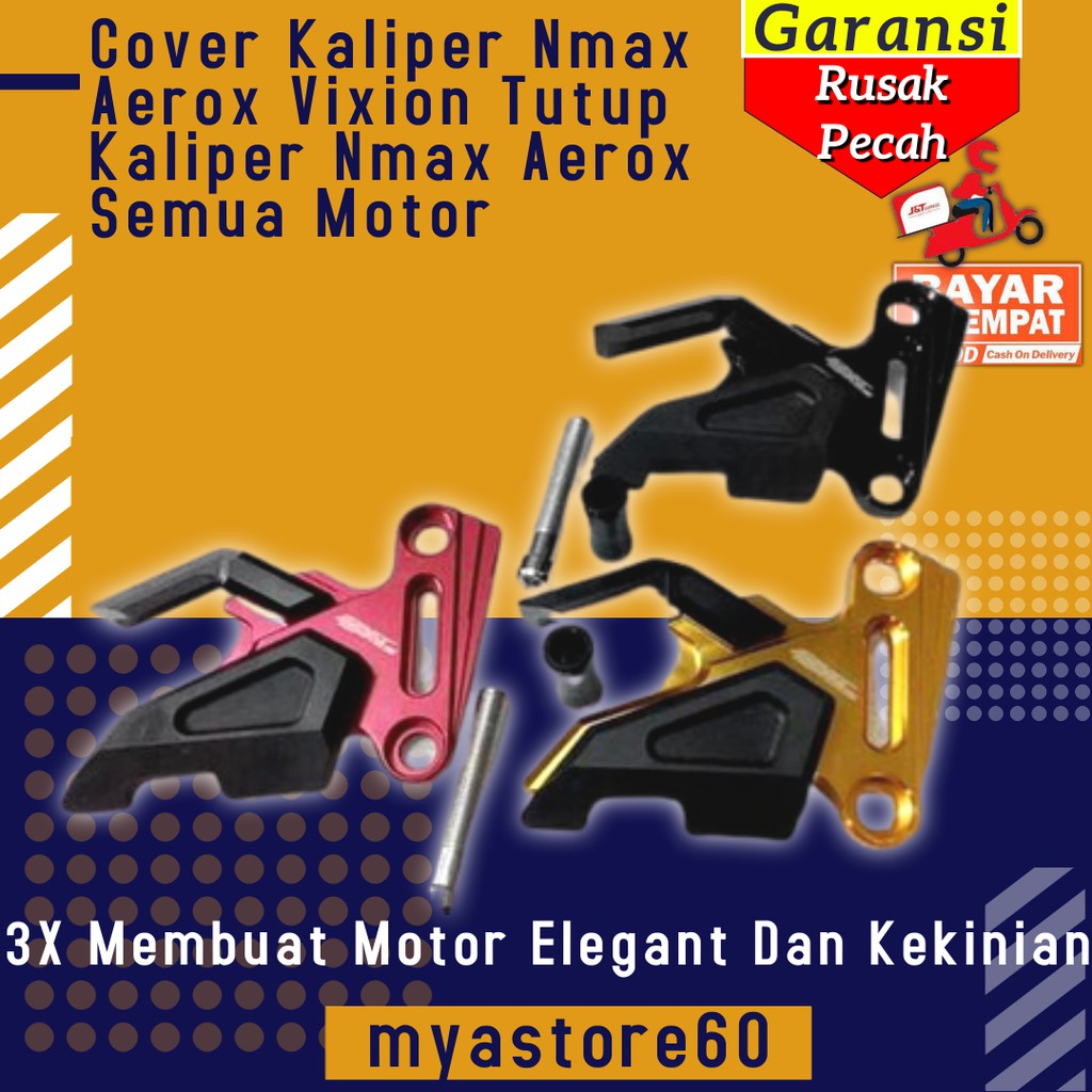 Cover Kaliper Nmax Aerox Vixion Tutup Kaliper Nmax Aerox Aksesoris Variasi Semua Motor Universal