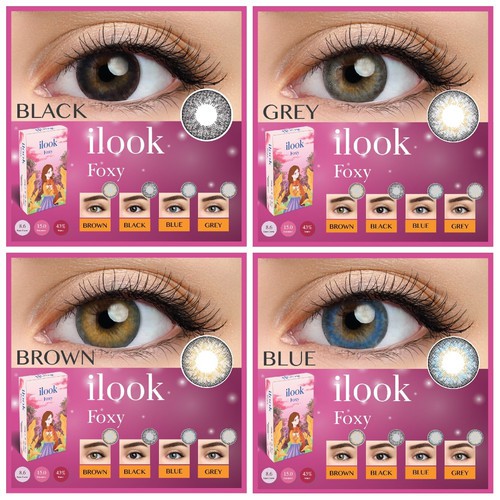 SOFTLENS ILOOK FOXY 15MM - NORMAL + FREE TEMPAT LENSA