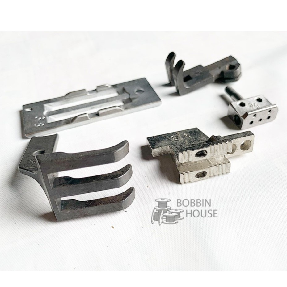 Gauge Set 3/8 Jarum 2 Getset Mesin Jahit Lurus Walking Foot Jarum 2