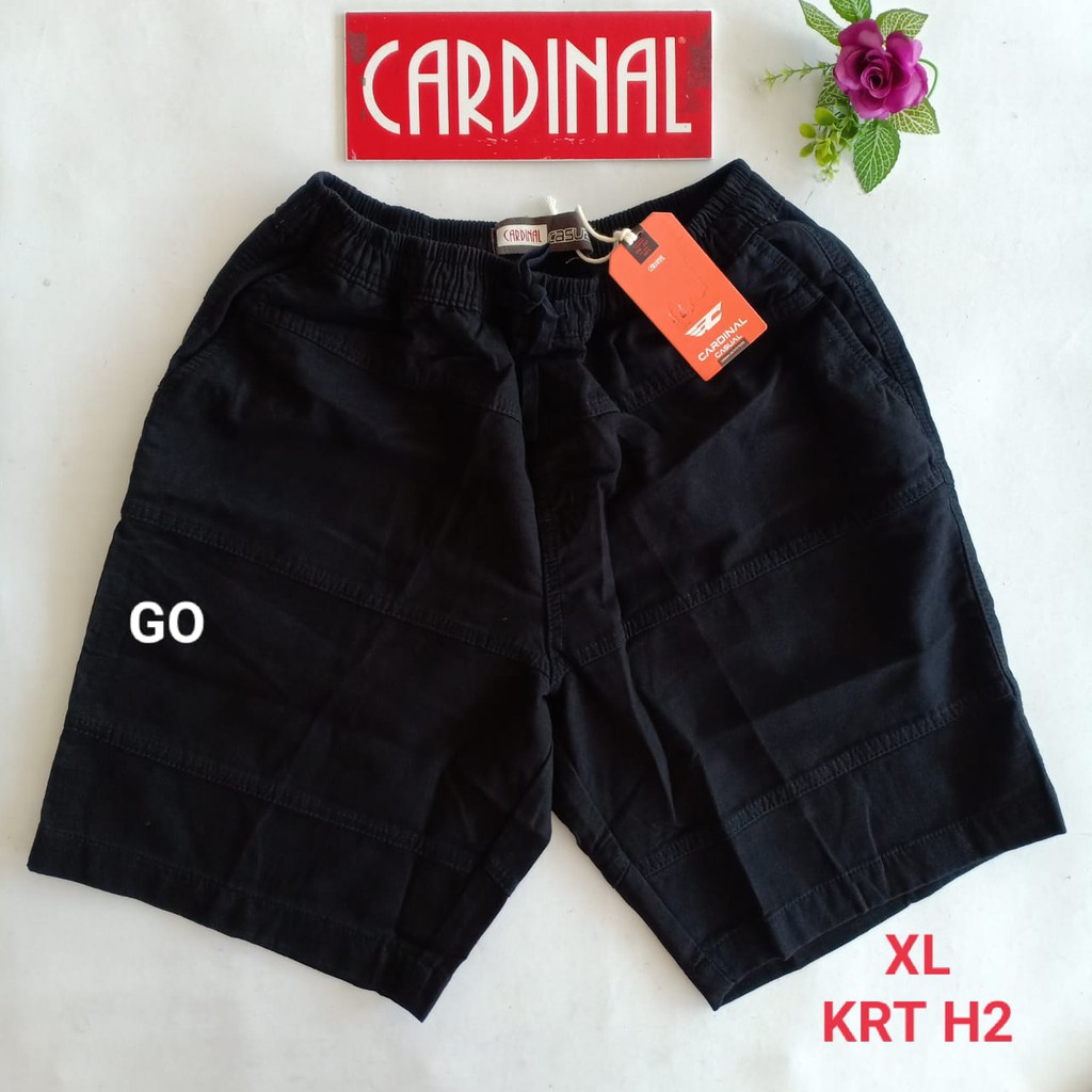 gof XL-2XL CARDINAL CELANA PENDEK KARET KOLOR Katun Casual Soft Jeans Murah Bagus Santai Original