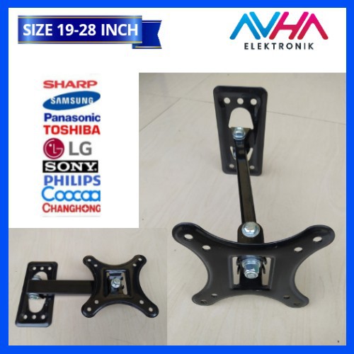 BRACKET SWIVEL | BRACKET monitor 4 arah NEW MODEL | SIZE 19-28 inch