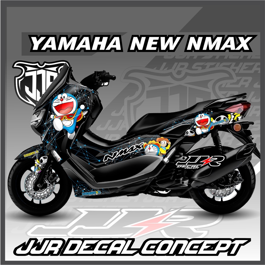 Stiker decal full body new yamaha nmax 2020-2022 motif doraemon kode 048 nmax new