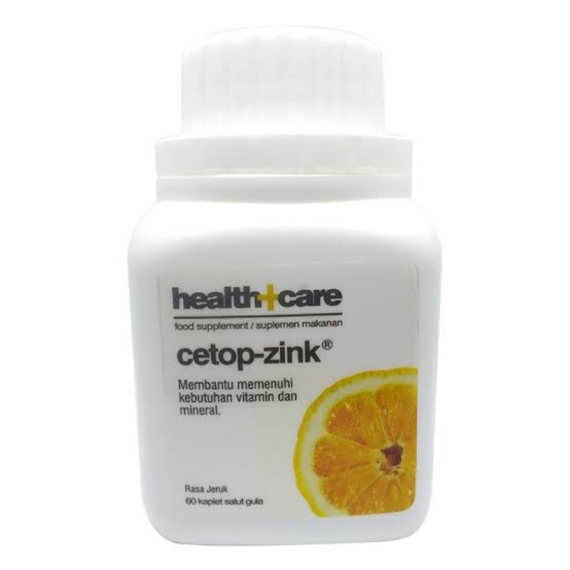 Health Care Cetop-Zink Cetop Zink Erlimpex 60 Kaplet Tablet Health+Care Vitamin C Zinc