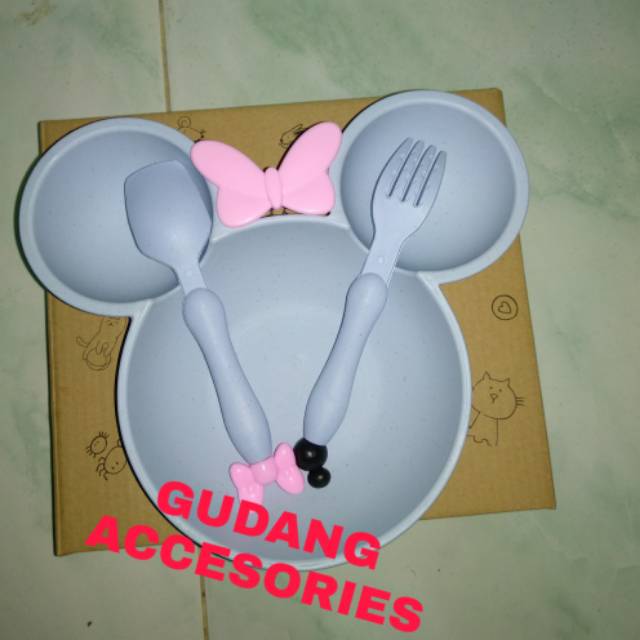 Piring makan bayi Mickey set