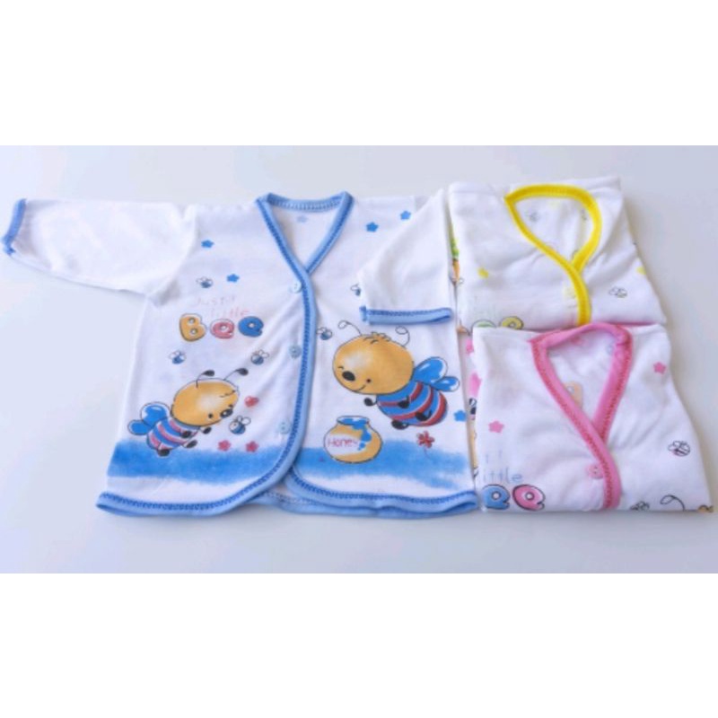 baju bayi lengan panjang/ atasan baju bayi 0-4 bulan/ baju bayi bahan katun
