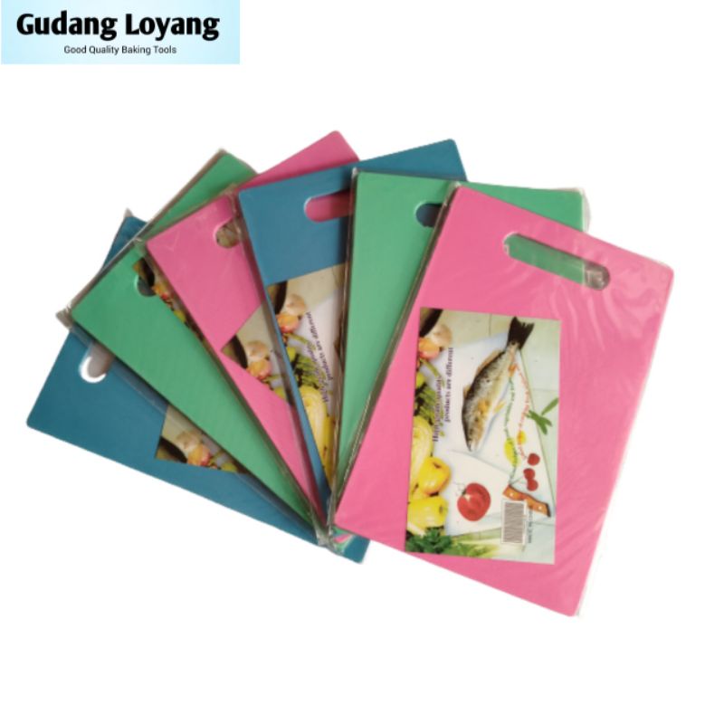 Talenan Plastik Talenan ikan Foodgrade Segi Multifungsi Talenan Tebal Cutting Board