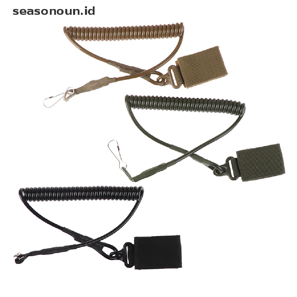 1 Pc Tali Lanyard Elastis Dengan Sabuk Magic Untuk Pistol