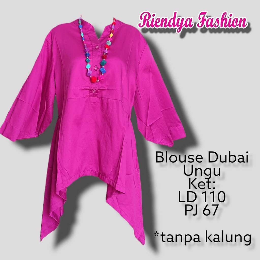 Blouse Dubai bahan katun lembut IMPORT