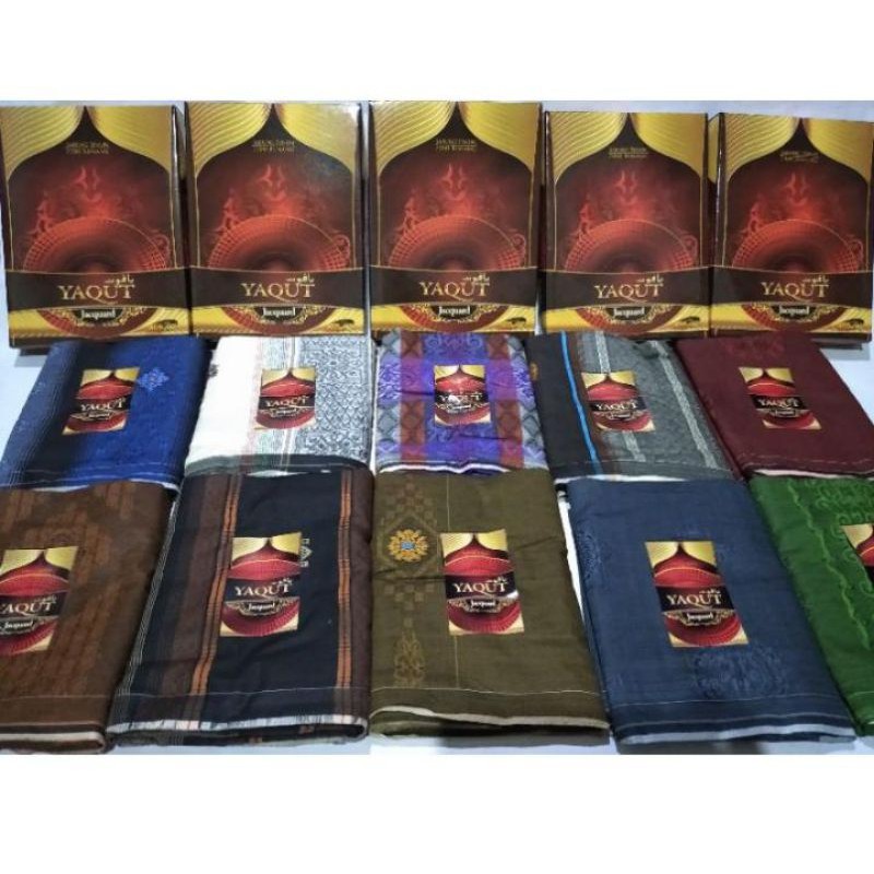 SARUNG ATLAS YAQUT JAGUARD 10 PCS /DUS