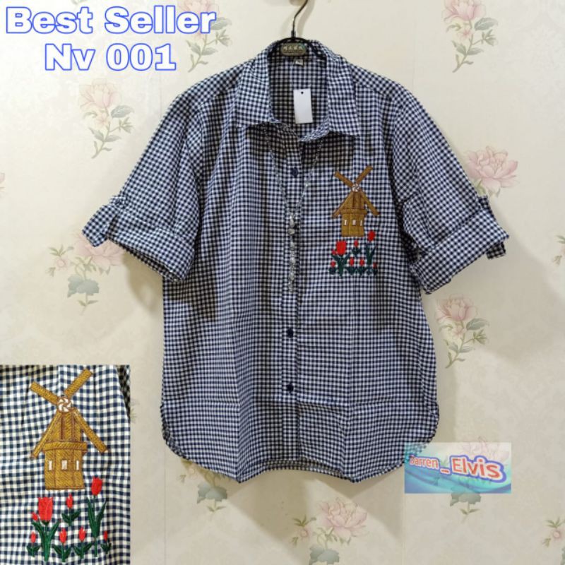 Pakaian Wanita / Atasan / Kemeja / Kotak Nv 001