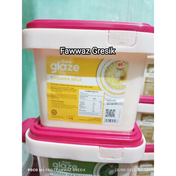 GLAZE COLATTA / COLATTA GLAZE Dark Tiramisu / Glaze Donat Collata Pail 5 Kg / 5kg