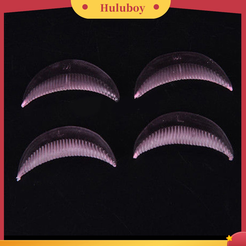 Huluboy Huluboy♡ 10 Pcs Bantalan Penjepit Bulu Mata Palsu Bahan Silikon