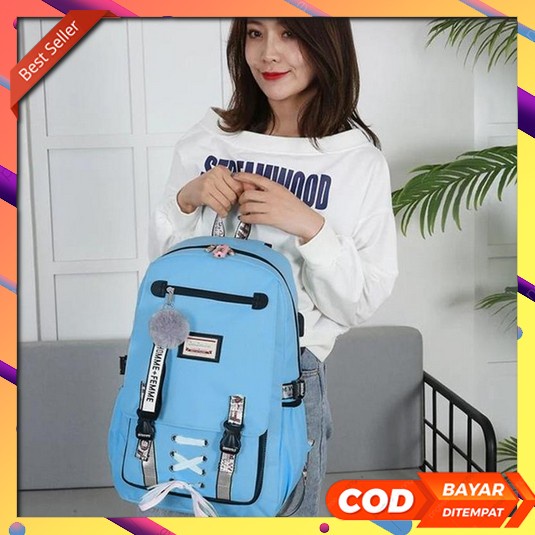 Ransel Anak Terbaru 2022 Unisex Kekinian Smp Tas Gendong Premium Cewek Tas Ransel Wanita Anak Sekola