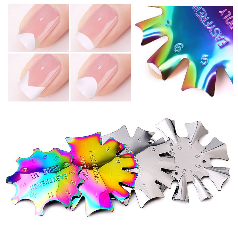 【COD Tangding】Stainless Steel V-Shaped Triangle Nail Cutter French Manicure Nail Plate Tool