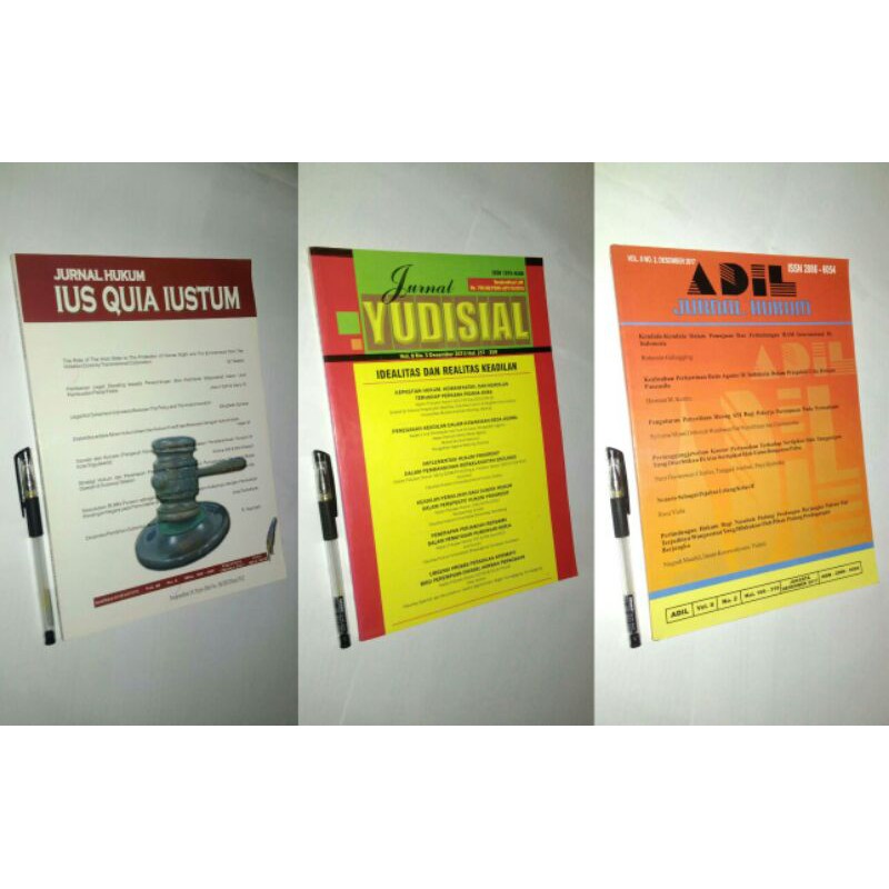 ORIGINAL - Paket 3 Jurnal Ilmu Hukum (Jurnal Ius Quia Iustum, Jurnal Yudisial, Jurnal Adil)
