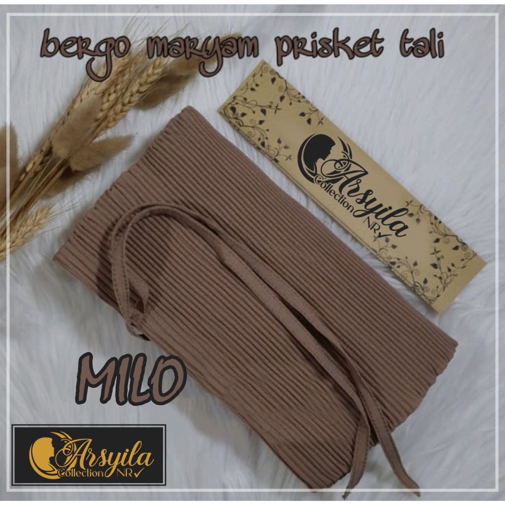 Jilbab instan plisket gesper uk depan 68 cm belakang 72 cm-4