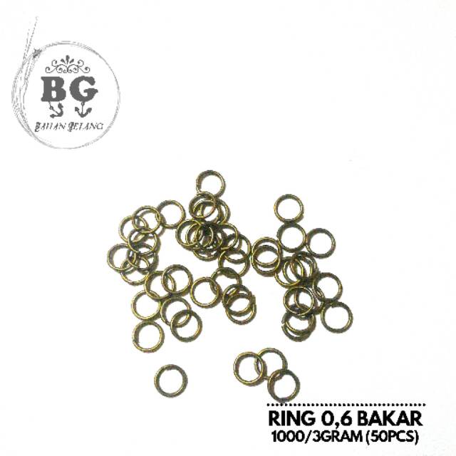 Bahan gelang Ring 0,6 bakar / Nikel