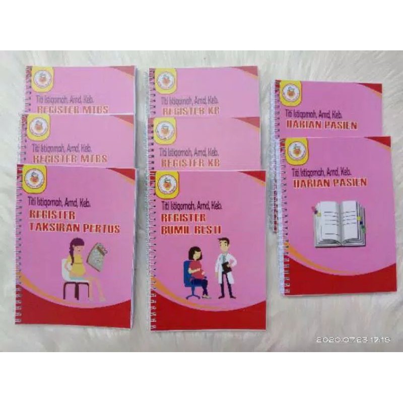 buku register,  register bidan , register kohort