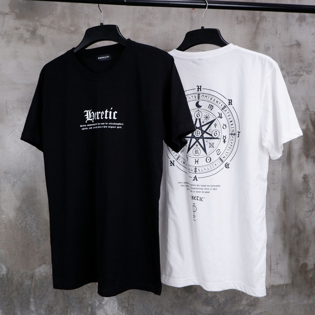 Kaos Reguler motif Mandala Heretic /distro cewek dan cowok